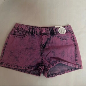 Joe Boxer  Shorts Women's Sz 7 Juniors Denim Purple  Mini  Short NWT
